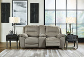 J&M Furniture - Ashley Furniture - Next-Gen Gaucho Power Reclining Loveseat with Console - DBL REC PWR Loveseat w/Console - 5420396